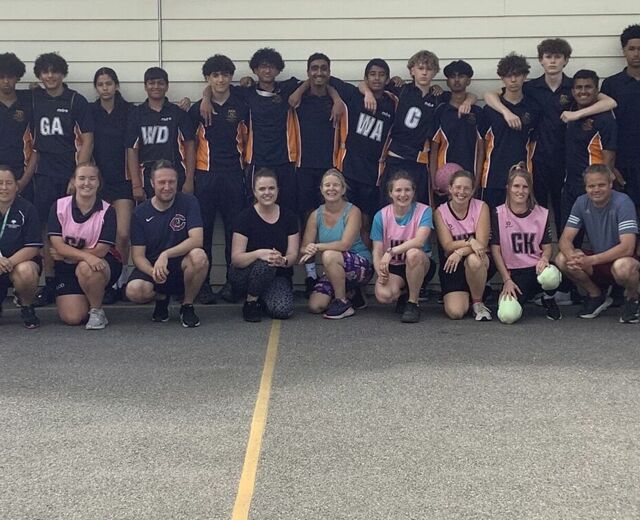 Staff vs. Pupil Netball Match Image