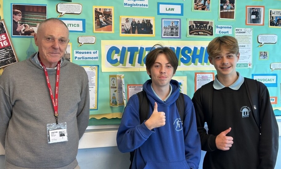Brighton Magistrate Inspires Citizenship GCSE Students