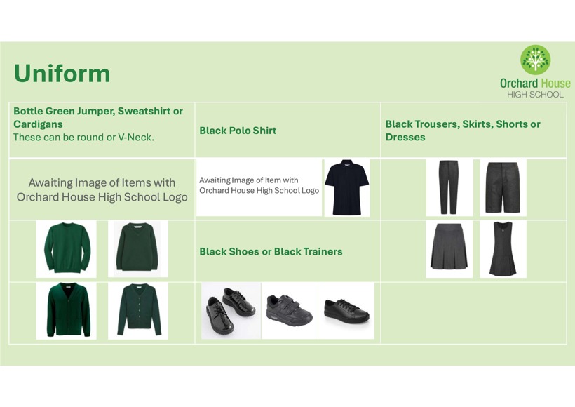 Orchard House High School Uniform