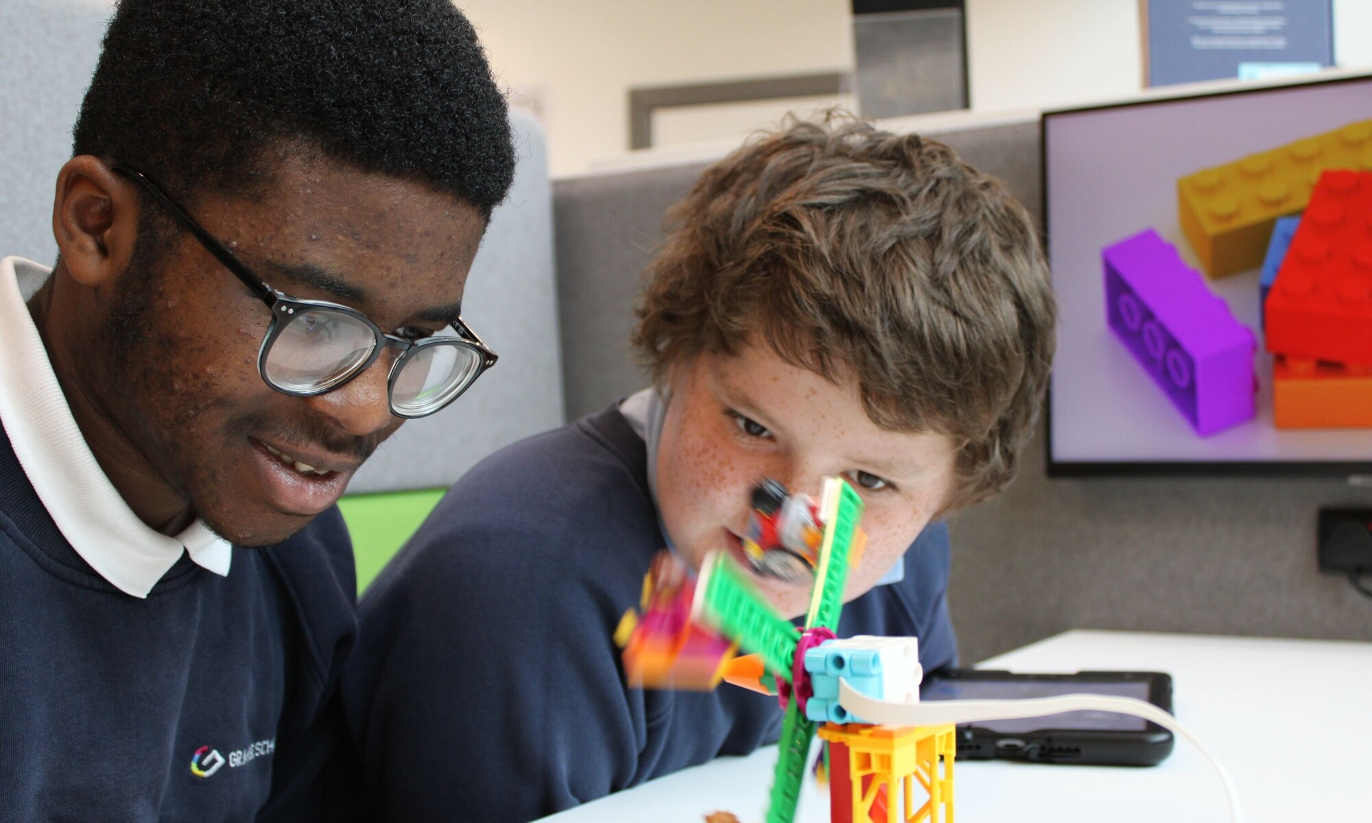 Orchard House High School pupils engineering with lego