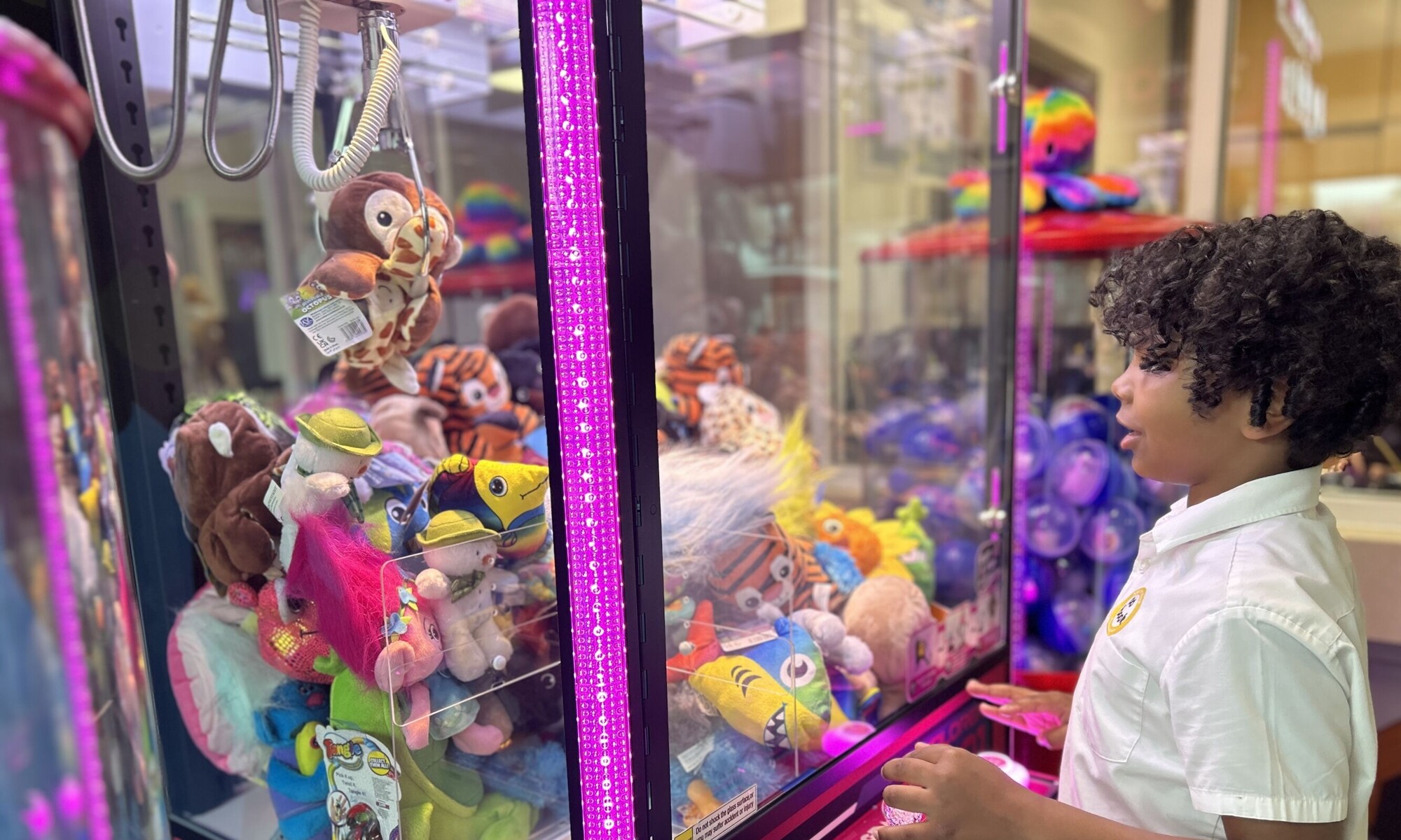 Orchard House High School pupil at an arcade
