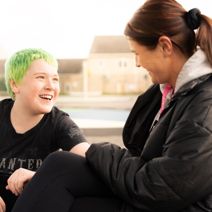 Robert Ogden School Student and Teacher