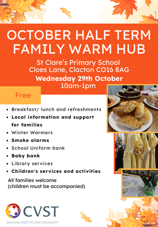 Oct Half Term Family Warm Hub