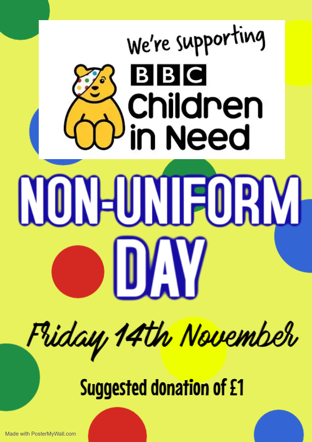 Children in Need   Non Uniform Day 2025