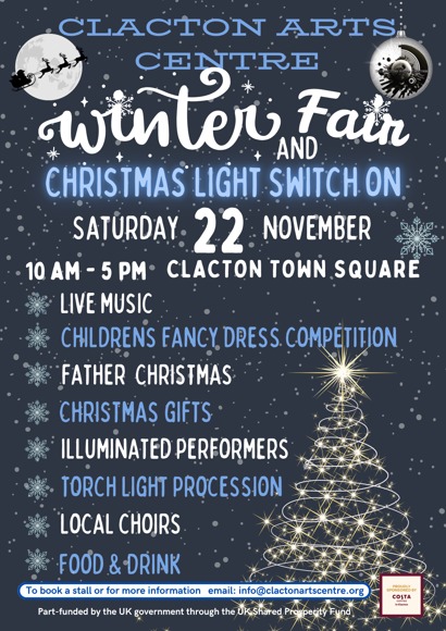 Torch light procession Winter fair and light switch on