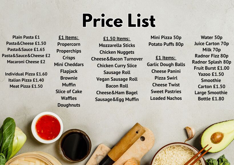 Price list