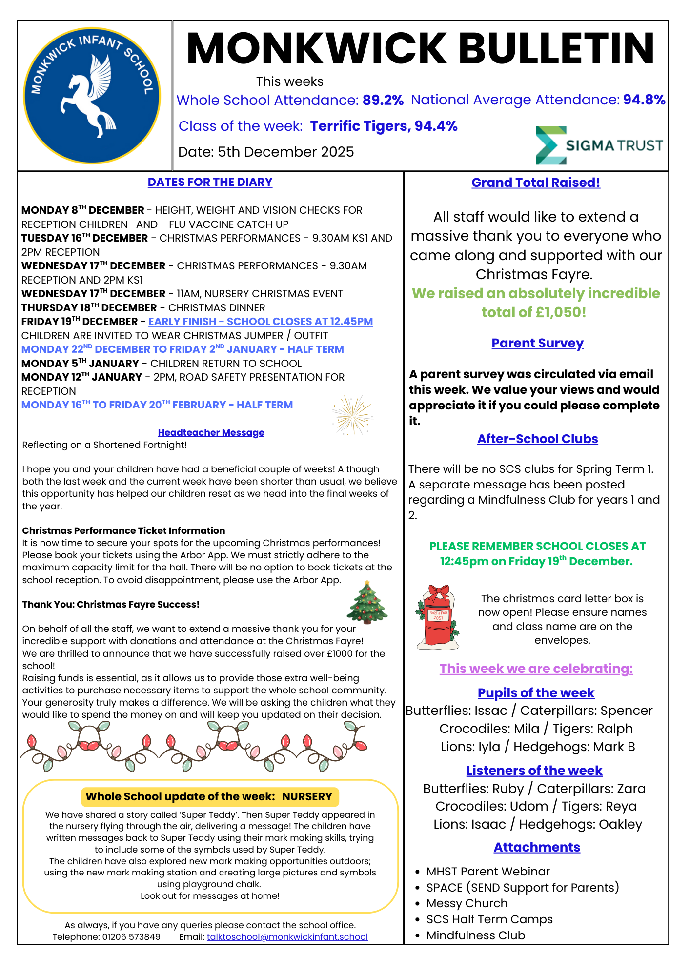 Monkwick bulletin 05122025