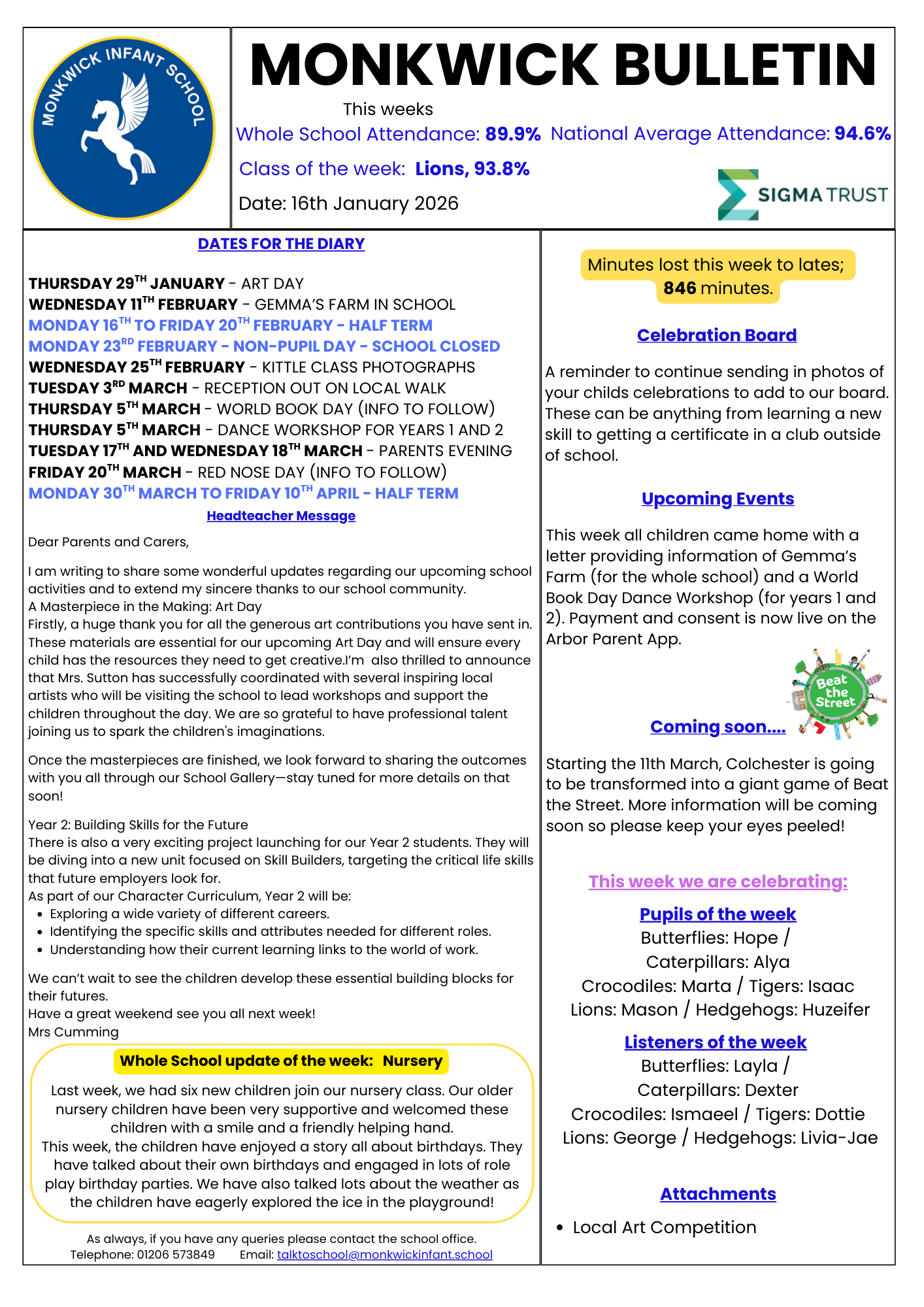 Monkwick bulletin 16012026