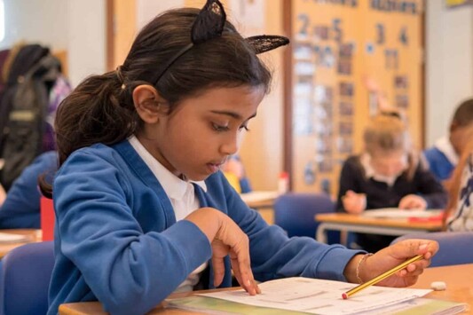 Monkwick Infant   Student in Class 1