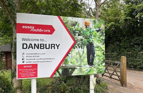 Danbury Camp entrance