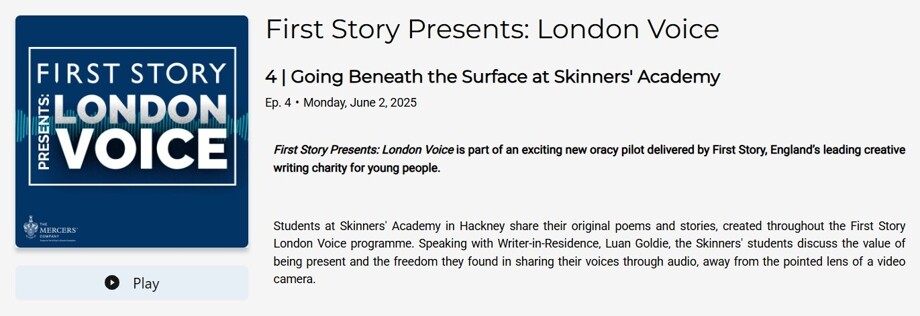 First Story Presents London Voice