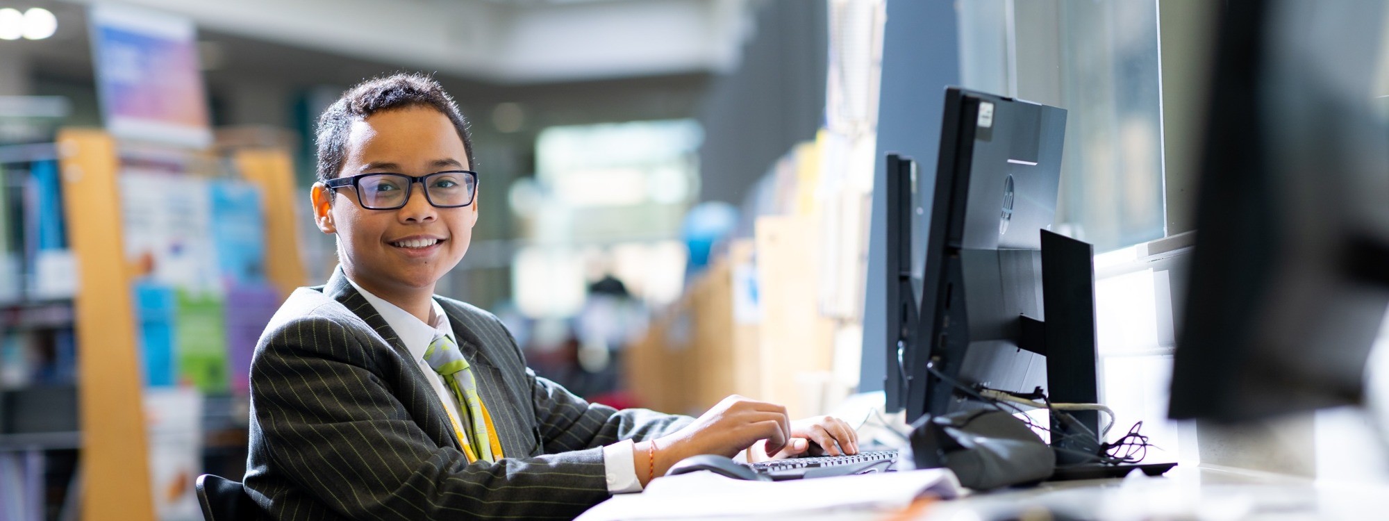 Skinners Academy Hackney Student in ICT Class