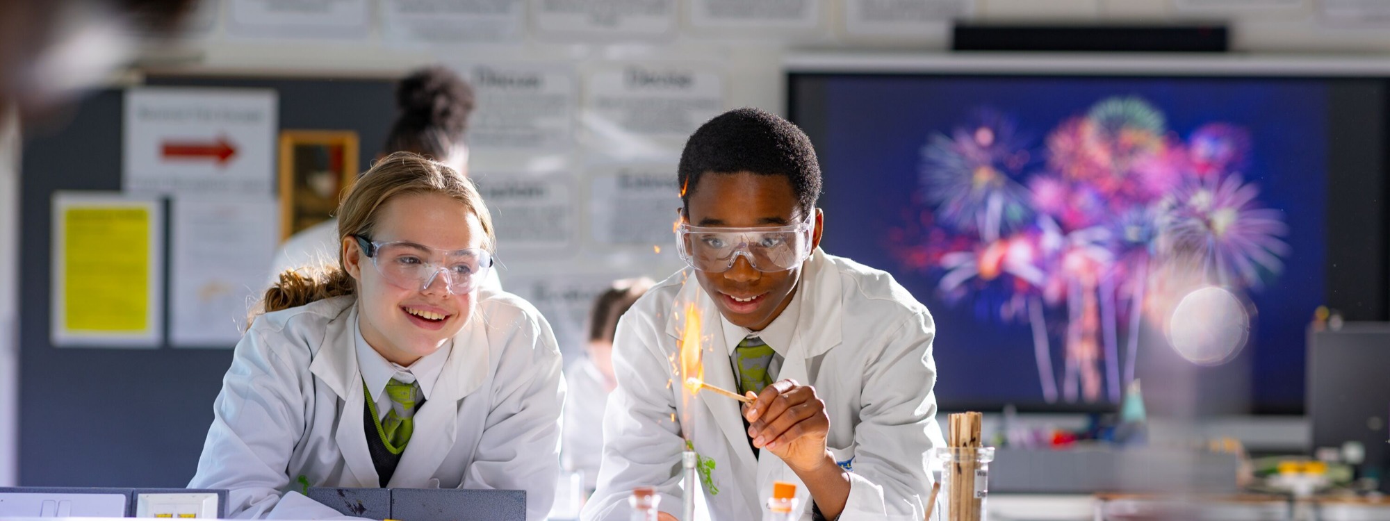Skinners Academy Hackney pupils enjoying science experiment