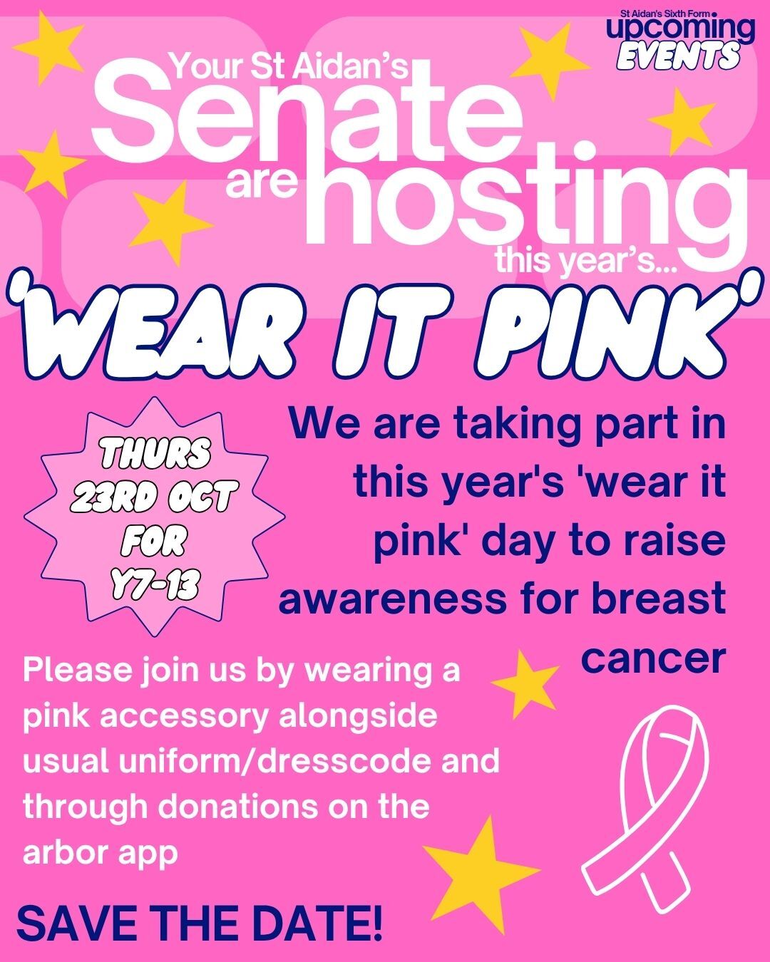 Wear it Pink poster