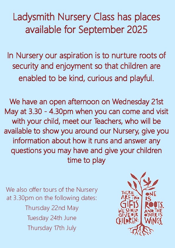 Nursery Open morning poster Summer 2025