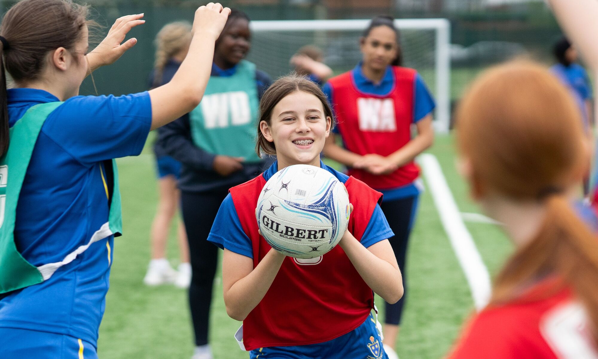 St Wilfrid's Church of England Academy - Students playing netball