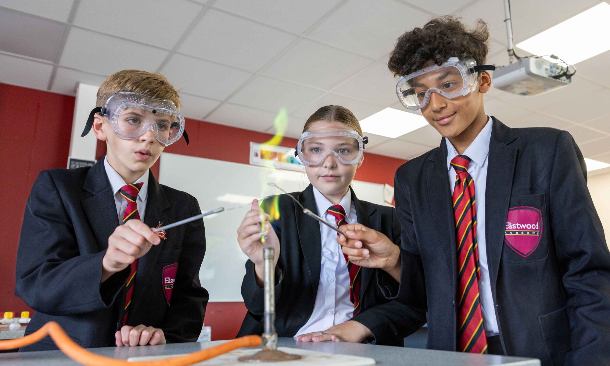The eastwood academy students in science lesson