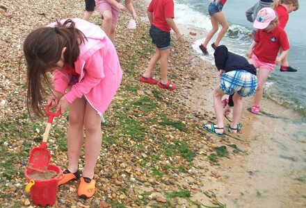 Bournemouth park academy pupils on a school trip