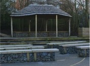 Outdoor stage and seating