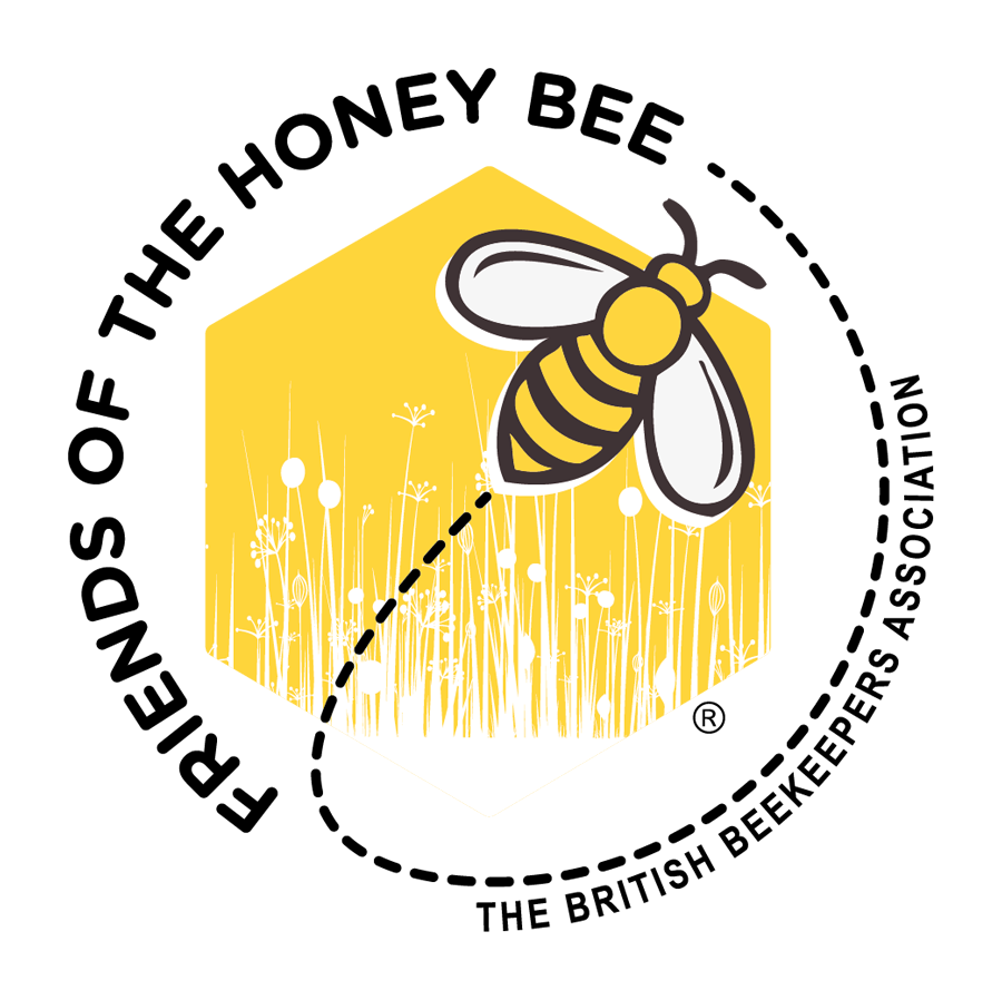 Friends of the honey bee logo round
